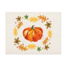 Thanksgiving pomkin laat Waterverven over