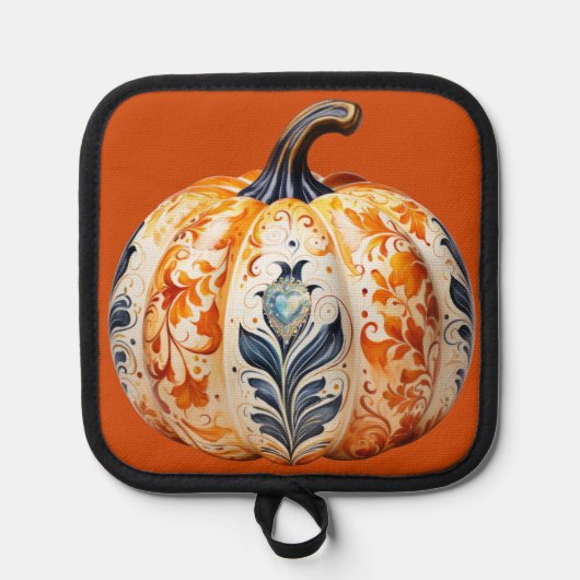 Thanksgiving pompoen 2 pannenlap (Voorkant)