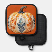 Thanksgiving pompoen 2 pannenlap (Voorkant / Achterkant)