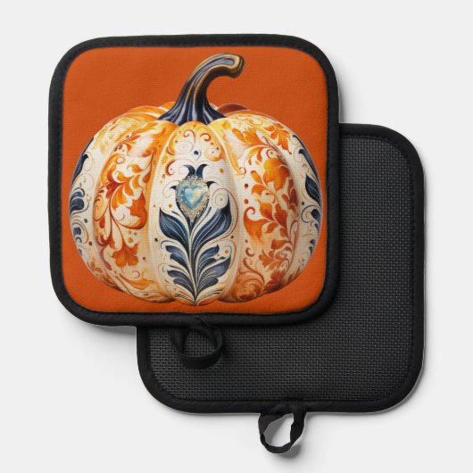 Thanksgiving pompoen 2 pannenlap (Voorkant / Achterkant)