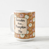 Thanksgiving pompoen all-over print koffiemok (Voorkant links)