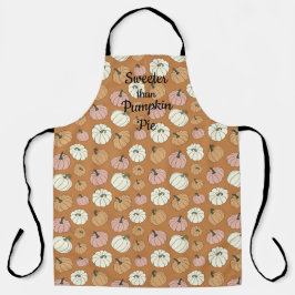 Thanksgiving Pompoen All-Over Print Schort