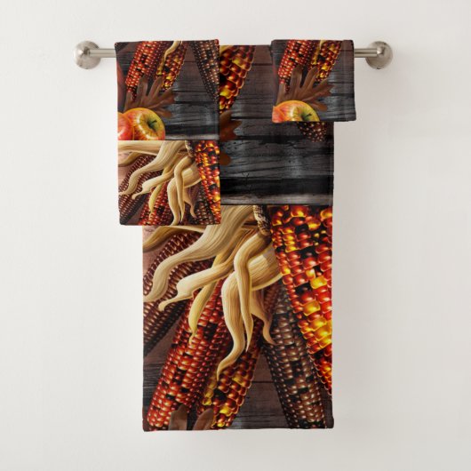 Thanksgiving pompoen bad handdoek (Insitu)