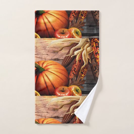 Thanksgiving pompoen bad handdoek (Handdoek)