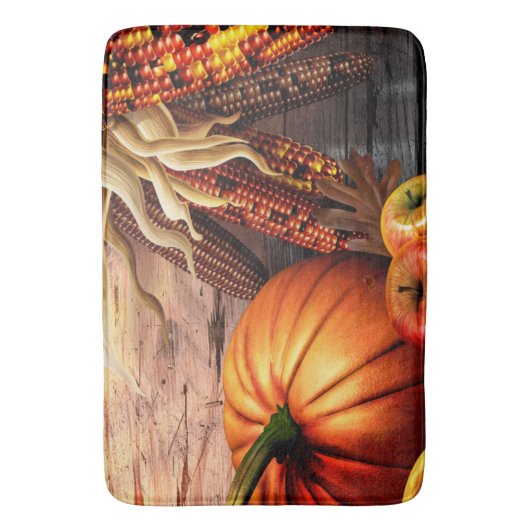 Thanksgiving pompoen badmat (Voorkant Verticaal)