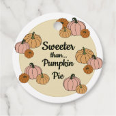 Thanksgiving pompoen bedankjes labels (Voorkant)