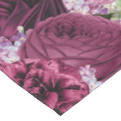 Thanksgiving pompoen Bourgondische bloemen Tafelkleed (Gekanteld)