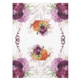 Thanksgiving pompoen Bourgondische bloemen Tafelkleed