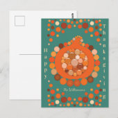Thanksgiving Pompoen Briefkaart (Voorkant / Achterkant)