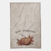 Thanksgiving pompoen Damask | Bruin Theedoek (Verticaal)