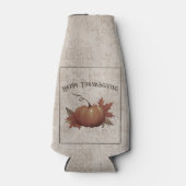 Thanksgiving pompoen Damask Flesjeskoeler (Voorkant)