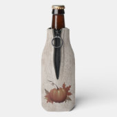 Thanksgiving pompoen Damask Flesjeskoeler (Fles Achterkant)