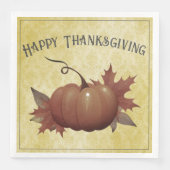 Thanksgiving pompoen Damask | Geel Servet (Voorkant)