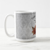 Thanksgiving pompoen Damask | Grijs Koffiemok (Links)