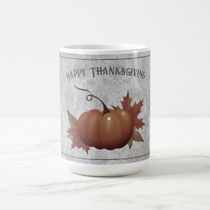 Thanksgiving pompoen Damask   Grijs Koffiemok