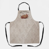 Thanksgiving pompoen Damask Schort (Voorkant)