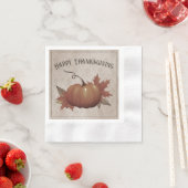 Thanksgiving pompoen Damask Servet (Insitu)