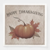 Thanksgiving pompoen Damask Servet (Voorkant)