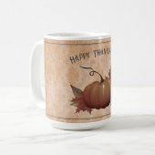 Thanksgiving pompoen Damask | SINAASAPPEL Koffiemok (Voorkant links)