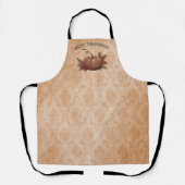 Thanksgiving pompoen Damask | SINAASAPPEL Schort (Voorkant)