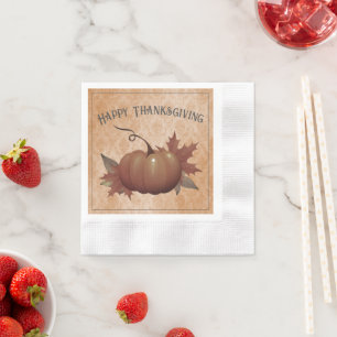 Thanksgiving pompoen Damask   SINAASAPPEL Servet