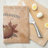 Thanksgiving pompoen Damask | SINAASAPPEL Theedoek (Quarter Fold)