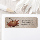 Thanksgiving pompoen damast label (Insitu)