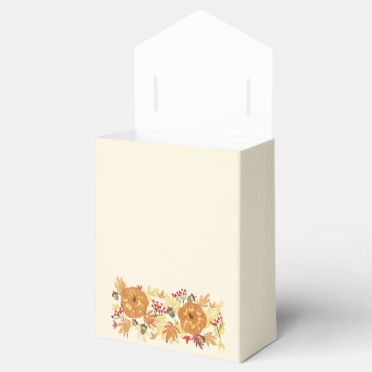 Thanksgiving pompoen diner bedankdoosjes (Geopend)