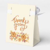 Thanksgiving pompoen diner bedankdoosjes (Achterkant)