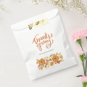 Thanksgiving pompoen diner bedankzakje (Gezegeld)