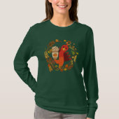 "Thanksgiving pompoen Drink lange mouw T-shirt" T-shirt (Voorkant)