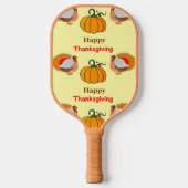 Thanksgiving pompoen en kalkoenen pickleball paddle (Voorkant)