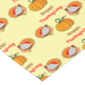 Thanksgiving pompoen en kalkoenen tafelkleed (Gekanteld)