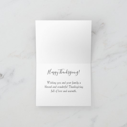 Thanksgiving pompoen en pompoenen feestdagen kaart (Binnen)