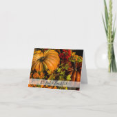 Thanksgiving pompoen en pompoenen feestdagen kaart (Voorkant)