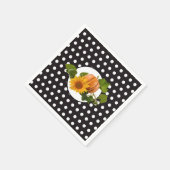 Thanksgiving pompoen en zonnebloempitten servet (Hoek)