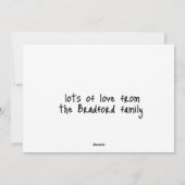 Thanksgiving Pompoen Giving Bedankt voor U Feestdagenkaart (Achterkant)