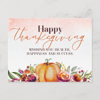 Thanksgiving Pompoen & Herfst Briefkaart