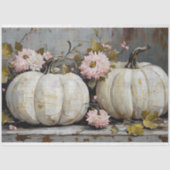 Thanksgiving pompoen Herfst herfst rustieke decoup Tissuepapier (Voorkant)