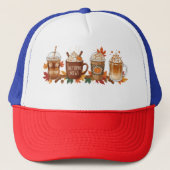 Thanksgiving Pompoen Herfst Oogst Trucker Pet (Voorkant)