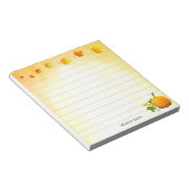 Thanksgiving Pompoen & Herfstbladeren bekleding Notitieblok (Schuin)