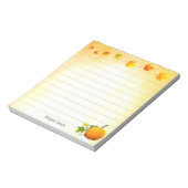 Thanksgiving Pompoen & Herfstbladeren bekleding Notitieblok (Linkerzijde)