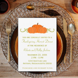 Thanksgiving pompoen kaart