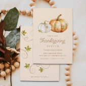 Thanksgiving pompoen kaart