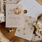 Thanksgiving pompoen kaart