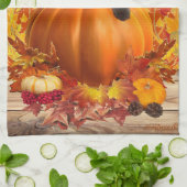 Thanksgiving Pompoen Kitty Theedoek (Gevouwen)