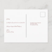 Thanksgiving-Pompoen met Fall Leaves- Briefkaart (Achterkant)