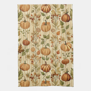 Thanksgiving Pompoen Oogst Herfst Patroon Theedoek