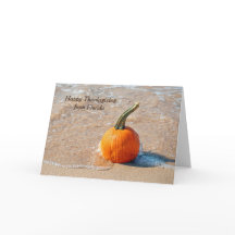 Thanksgiving Pompoen op het Strand