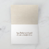 Thanksgiving pompoen op het strand kaart (Binnen)